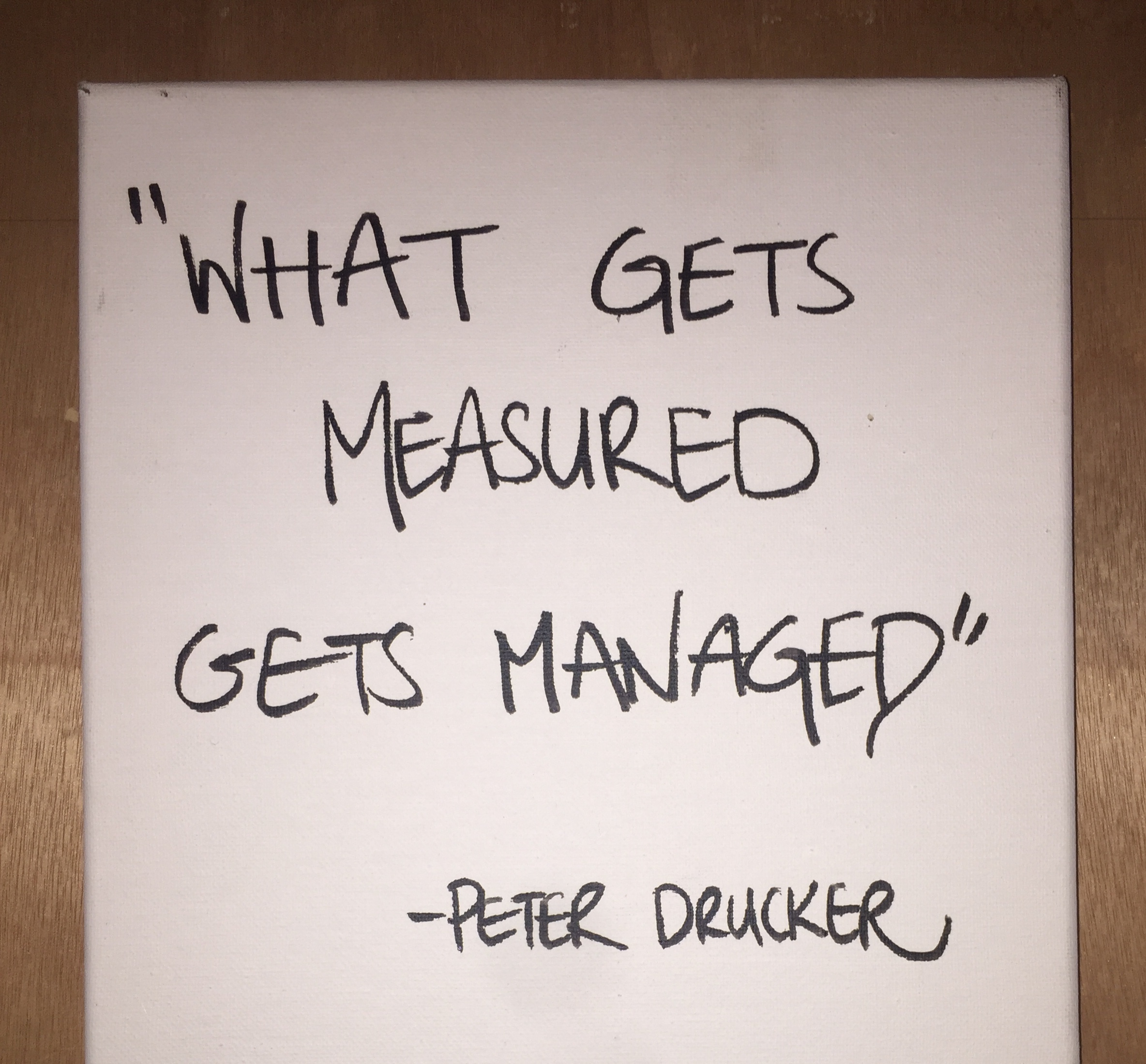 What Gets Measured Gets Managed